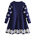 Pikkukuva 4 / 5: Tyttöjen pitkähihainen prinsessamekko joulumekko Navy Bule 100cm