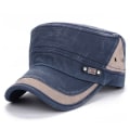 Miniatyrbild 2 av 2: Modehatt med sömmar - Justerbar Militärkeps - Unisex - Navy blue