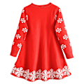 Pikkukuva 4 / 5: Tyttöjen pitkähihainen prinsessamekko joulumekko Red 140cm
