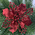 Miniatyrbild 2 av 3: Julgranspynt 10 st Konstgjorda Blommor Bröllopsdekoration red 10PCS