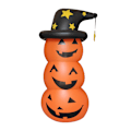 Pikkukuva 4 / 5: Halloween puhallettava kurpitsakeinukoriste, vahva ja tukeva ulkokäyttöön, tee-se-itse-koristeluun Pumpkin