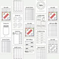 Pikkukuva 4 / 5: Bullet Journaling -peli, Bullet Journaling -muistikirja, Tapaseuranta Bullet Journaling, Buotllet Journalinging -pelikirja