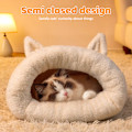 Miniatyrbild 5 av 7: Sovsäck för Katter inomhus - Mysig Vintersovsäck för Katter - Mjuk Plysch Kattpåse - Självvärmande Kattbädd - Grottliknande - Fluffig Kattlugnande Sovsäck för Katter Blue Clown Fish