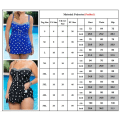 Miniatyrbild 2 av 2: Kvinnors Polka Dot Baddräkt Klänning Baddräkt Plus Size Black M