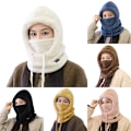 Miniatyrbild 3 av 3: Sherpa Huva Skidmask, Sherpa Huva Hög Polar Sammet Skidmask, Vinter Balaclava Halsduk Mask för Kallt Vindskydd Khaki