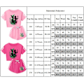 Miniatyrbild 3 av 3: 5-14 År Barn Ungdomar Flickor Pojkar Häxtryck Kortärmad T-shirts+shorts Sportkläder Set Presenter Rose Red 110cm