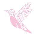 Miniatyrbillede 2 af 5: 60 stk. Bryllupsvinglas Indsætningskort / Fugle Papirklip Form / 60 Pink 60 PCS