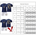 Pikkukuva 2 / 2: 2022-2023 Uudet lasten jalkapallopaidat MM-kisoihin, pelipaita setti numero #10 MBAPPE, jalkapalloharjoitteluasut 18