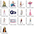 Miniatyrbild 3 av 3: 13 st Taylor Swift Applikationer Stryka På Sy På Broderi Märken Kläder DIY 13PCS