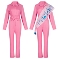 Miniatyrbild 1 av 5: Rosa jumpsuit 70-tal 80-tal damkläder Margot Robbie film M