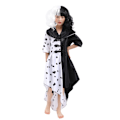 Pikkukuva 4 / 5: 3–10-vuotiaiden tyttöjen Cruella Deville -asu Cosplay-asut M