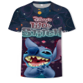 Miniatyrbild 1 av 5: Lilo & Stitch Barn T-shirt Sommar Casual Kortärmad Tryckt Tee Toppar Fans Pojkar Flickor Jul Födelsedagspresent B 140cm
