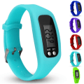 Miniatyrbild 2 av 2: Stegräknare Klocka LCD-Skärm Promenad Fitness Tracker Armband Purple