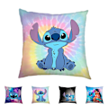 Miniatyrbillede 2 af 2: Lilo og Stitch Pyntepudebetræk Pudebetræk Hjem Sofa Indretning 45*45cm Gaver #4 45*45cm