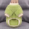 Miniatyrbillede 4 af 5: Kæledyrs fleece tøj til hvalp varm jumper sweater frakke Green M