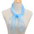Miniatyrbillede 2 af 3: Dame 50'er firkantet chiffon hals hoved tørklæde tørklæder wrap Sky Blue 60*60cm