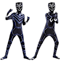 Pikkukuva 5 / 5: Black Panther 2 Halloween Lasten Roolivaatteet Haalari 140cm