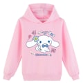 Miniatyrbild 1 av 3: Barn My Melody Cinnamoroll Tryck Pullover Hoodie Casual Sweatshirt Huvtröja Pink 160cm