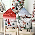 Miniatyrbild 2 av 5: Jul Matsalsstolsöverdrag Tomte Mössa Stolsöverdrag Santa Claus