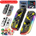 Miniatyrbild 3 av 9: Trådlös Spelkontroll Joystick Vänster och Höger för Nintendo Switch Joy Con-kontroll Pikachu