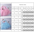 Miniatyrbild 2 av 2: Barn Flickor Frozen Anna Elsa Rosett Prinsessklänning Fest Långärmad Tutu Klänningar Pink 130cm
