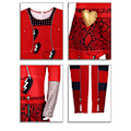 Pikkukuva 4 / 5: Descendants Punainen Asu Lapsille, Disney Descendants The Rise of Red Asu Mekko Halloween Asut Anime Vaatteet 140cm