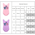 Pikkukuva 5 / 5: Lasten Lilo Stitch -kuvioinen monokini uimapuku uimapuku uima-asu surffaus rantavaatteet kesäinen yksiosainen uimapuku Pink 140cm