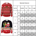 Miniatyrbillede 3 af 5: Dame Jul Langærmet Sweatshirt Xmas Afslappet Løse Toppe D