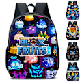 Miniatyrbild 7 av 8: Kids Blox fruits Ryggsäck Pojkar Flickor Resväska Studenter Skolväska Ryggsäck Unisex B 30*15*40cm