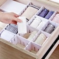 Miniatyrbillede 2 af 5: 10-pak Skuffeinddelere DIIY Gitter Skuffeopbevaring White 12pcs