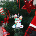 Miniatyrbild 2 av 3: Juldekorationer Hängande Snögubbe Ornament 3 People