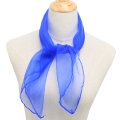 Miniatyrbillede 2 af 3: Dame 50'er firkantet chiffon hals hoved tørklæde tørklæder wrap Blue 60*60cm