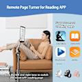 Miniatyrbillede 3 af 5: Fingerspids Trådløs Bluetooth Fjernbetjening, Scrollering til iPhone, Tk Scrollering, Genopladelig Kamera Fjernbetjening Scrollering til iOS/Android/Ipad Black