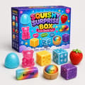 Squishy Surprise Box 8PCS Sensorisk Klämleksak Squishy Bundle Regnbågsdumpling Smör Squishies Partyfavörer Presenter för Barn Vuxna Fidgetleksak