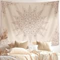 Väggbonad - Dekoration - Blommig väggbonad söt, Boho väggbonad för sovrum estetisk, Mandala vardagsrumsdekor för tonårsflickor - 180*230cm
