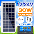 Miniatyrbilde 1 av 5: 10W 30W 100W Solcellepanel, Dobbel Utgang Solcellepanel routine