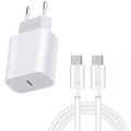 iPhone 16+3M kabel snabbladdare USB-C till USB-C 20W PD