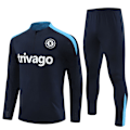 Pikkukuva 1 / 2: 2425 Uusi Chelsea pitkähihainen puoli vetoketju harjoituspaita aikuisille ja lapsille Royal blue 10