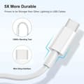 Miniatyrbillede 5 af 5: (Pow yeah!) 2025 Nyeste Model Biloplader til iPhone 16 15 Pro USB A til USB C Kabel til Carplay Kabel Oplader Opladningskabel Type C til
