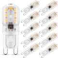 2W G9 Varmvit 3000K 230V 180lm 10-pack