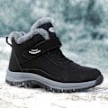 Miniatyrbillede 3 af 6: Vinterstøvler til mænd og kvinder, vinter-sne støvler, plysforet, anti-slip og varme, tykke og plyssede varme vandrestøvler Black 36
