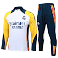 Miniatyrbild 1 av 2: 2425 Ny Real Madrid Argen T England France Barça Långärmad Träningsoverall Vuxen Barn Set White 14