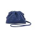 PU Vävd Moln Satchel Mini Läder Kopplingsväska, Limegrön Axelväska för Kvinnor lime