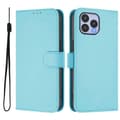 Wiko T60 / Cubot P80 Solid Color PU-deksel - Beskyttende flip-deksel Sky Blue