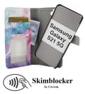 Skimblocker Magnet Designplånbok Samsung Galaxy S21 5G