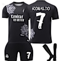 Miniatyrbillede 1 af 2: 2425 Real Madrid Y3 co-brandede fodboldtrøjer nr. 7, Ronaldo 5, Bellingham 10, Mbappe og andre fodboldtrøjesæt til voksne og børn No.7 RONALDO 26
