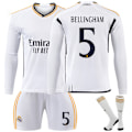 Pikkukuva 1 / 2: 2324 Real Madrid pitkähihainen jalkapallopaita nro 7 Vinicius 5 Bellingham 10 Modric ja muut jalkapallopaita setit No.5 BELLINGHAM M