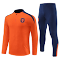 Miniatyrbild 1 av 2: 2425 Nederländsk Fotbollsträningströja Långärmad Hemmatröja Vuxen & Barn Set (Spelaredition) Orange S