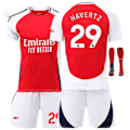 Pikkukuva 1 / 2: 2425 Arsenal kotiottelu nro 7 Saka, nro 8 Odegaard, nro 11 Martinelli ja muut aikuisten ja lasten pelipaita setit No.29 HAVERTZ S