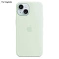 iPhone 15 MagSafe-kompatibelt flytande silikon telefonskal med induktions Popover - HF Multicolor Mint Green
